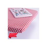 Bimotif 25 adet Lastikli Okul Sıra Örtüsü (110x40 cm) ve Öğretmen Masa Örtüsü Pamuklu, Kırmızı