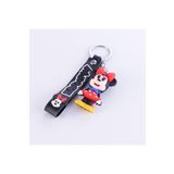 Bimotif 3 Boyutlu Silikon Anahtarlık, Girl Mickey Mouse, Siyah