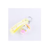 Bimotif 3 Boyutlu Silikon Anahtarlık, Hello Kitty, Sarı