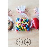 Bimotif 50li Bantsız Şeffaf Poşet 10x15 cm (Düz OPP Poşet, Şeker, Kurabiye ve Kuruyemiş Poşeti)