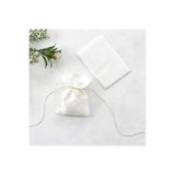 Bimotif Beyaz osmanlı ipeği kese, 10x15 cm 10 adet Tek Ebat