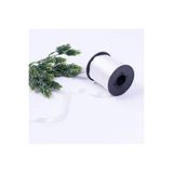 Bimotif Beyaz Saten Kurdele, 10 Mm 20 Metre