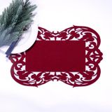 Bimotif Bordo Keçe Flower 27x44 cm 1 Adet Amerikan Servis
