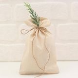 Bimotif Düz Krem Ham 15x25 cm 10 Adet Bez Kese