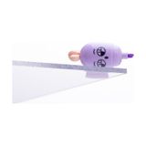 Bimotif Emoji Desenli Mini Havuç, Fosforlu Kalem, Mor / 1 Adet