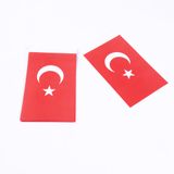 Bimotif İpli Bayrak 40li Büyük Boy Ay Yıldız, 11x20 Cm / 1 Adet