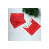 Bimotif Kırmızı 11.5x16.5 cm 5 Adet Transparan Zarf