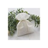 Bimotif Krem osmanlı ipeği kese, 10x15 cm 10 adet