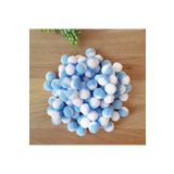 Bimotif Mavi Beyaz 1.5 cm 50 Adet Peluş Ponpon