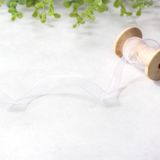 Bimotif Organze Kurdele, 20 Metre / Beyaz