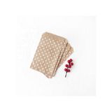 Bimotif Puantiye Desenli 50 Adet Kese Kağıdı, Kraft-beyaz, 11x20 Cm