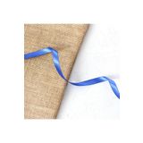 Bimotif Saks Mavi Saten Kurdele, 10 Mm Metre