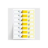Bimotif Sarı-Lacivert isimlik okul etiketi, sticker seti, 210 adet