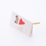 Bimotif Sevgililer Günü Temalı Tebrik Kartı, 10X7 Cm, Araba ve Kalp