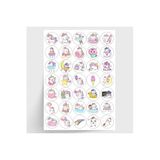 Bimotif Sevimli minik atlar sticker seti, 700 adet