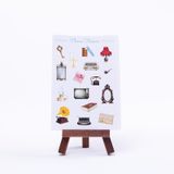 Bimotif Vintage A5 2 Sayfa Renkli Telefon Sticker Seti