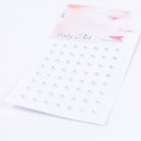 Bimotif Vintage Yuvarlak, Mini 56lı Kristal Yüz Vücut Stickerı / Makyaj Taşı, 0.5 Mm / 2 Adet