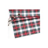 Bimotif Yılbaşı yeşil beyaz ekose runner 45x145 cm Karışık Tek Ebat