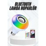 Bin1çeşit Renk Değiştiren Bluetooth Ampül 7 Renkli Android ve Ios Uyumlu