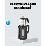 Bin1çeşit Sinbo Elektrikli Çay Makinesi 1.7 L Su Isıtıcı ve Cam Demlikli Güvenli Kullanım