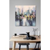 Bina Büyük Boy El Yapımı Yağlı Boya Tablo 105x105cm
