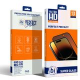 Binano 2,5D Privacy Super Glass Iphone 13/13 Pro/14/16E Ekran Koruyucu Siyah