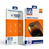 Binano 2,5D Privacy Super Glass Iphone 15 Pro Ekran Koruyucu Siyah