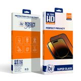 Binano 2,5D Privacy Super Glass Iphone 16 Plus/15 Plus Ekran Koruyucu Siyah