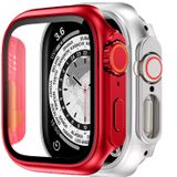 Binano Apple Watch 44mm Ultra Dönüştürücü Kasa ve Ekran Koruyucu Kırmızı