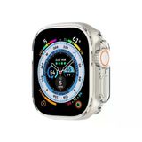 Binano Apple Watch Ultra 49mm Silikon Kasa ve Ekran Koruyucu Şeffaf