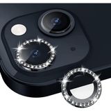 Binano iPhone 11-12-12 Mini Taşlı Siyah Kamera Koruyucu
