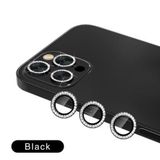 Binano Iphone 11 Pro/11 Pro Max/12 Pro Taşlı Siyah Kamera Koruyucu