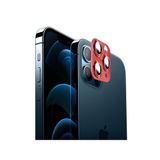 Binano iPhone 12 Pro Max 360 Metal Kırmızı Kamera Koruyucu