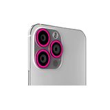 Binano iPhone 12 Pro Max Fosforlu Pembe Kamera Koruyucu