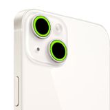 Binano iPhone 13 13 Mini Fosforlu Açık Yeşil Kamera Koruyucu