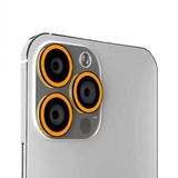 Binano iPhone 13 Pro 13 Pro Max Fosforlu Turuncu Kamera Koruyucu