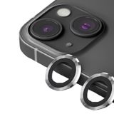 Binano iPhone 14-14 Plus Metal Ring Gümüş Kamera Koruyucu