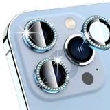 Binano iPhone 14 Pro 14 Pro Max Taşlı Deniz Mavisi Kamera Koruyucu