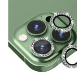 Binano iPhone 14 Pro 14 Pro Max Taşlı Koyu Yeşil Kamera Koruyucu