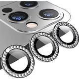 Binano iPhone 14 Pro 14 Pro Max Taşlı Siyah Kamera Koruyucu