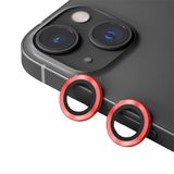 Binano iPhone 15-15 Plus Metal Ring Kırmızı Kamera Koruyucu