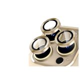 Binano iPhone 15 Pro-15 Pro Max Metal Ring Altın Sarısı Kamera Koruyucu