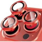 Binano iPhone 15 Pro-15 Pro Max Metal Ring Kırmızı Kamera Koruyucu