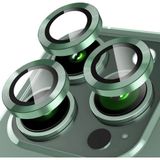 Binano iPhone 15 Pro-15 Pro Max Metal Ring Koyu Yeşil Kamera Koruyucu