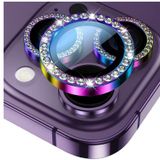 Binano iPhone 15 Pro-15 Pro Max Taşlı Renkli Kamera Koruyucu