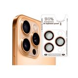 Binano iPhone 17 Pro-17 Pro Max-16 Pro-16 Pro Max Safir Turuncu Kamera Koruyucu