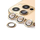 Binano Metal Ring Iphone12 Pro Lens Koruyucu Gold