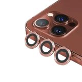 Binano Mini Metal Ring iPhone 11 Pro/11 Pro Max Lens Koruyucu 3’lü Takımı Roze Altın