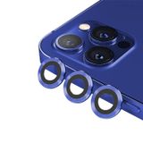 Binano Mini Metal Ring Iphone 12 Pro Lens Koruyucu 3lü Takım-1 Mavi