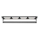 Binbir Göz Bilgisayar Dıgıtus DN-91624U-CR 8P8C,LSA,ALTIN Kontak 24 Port Cat6 Dolu 1u Zırhsız Patch Panel